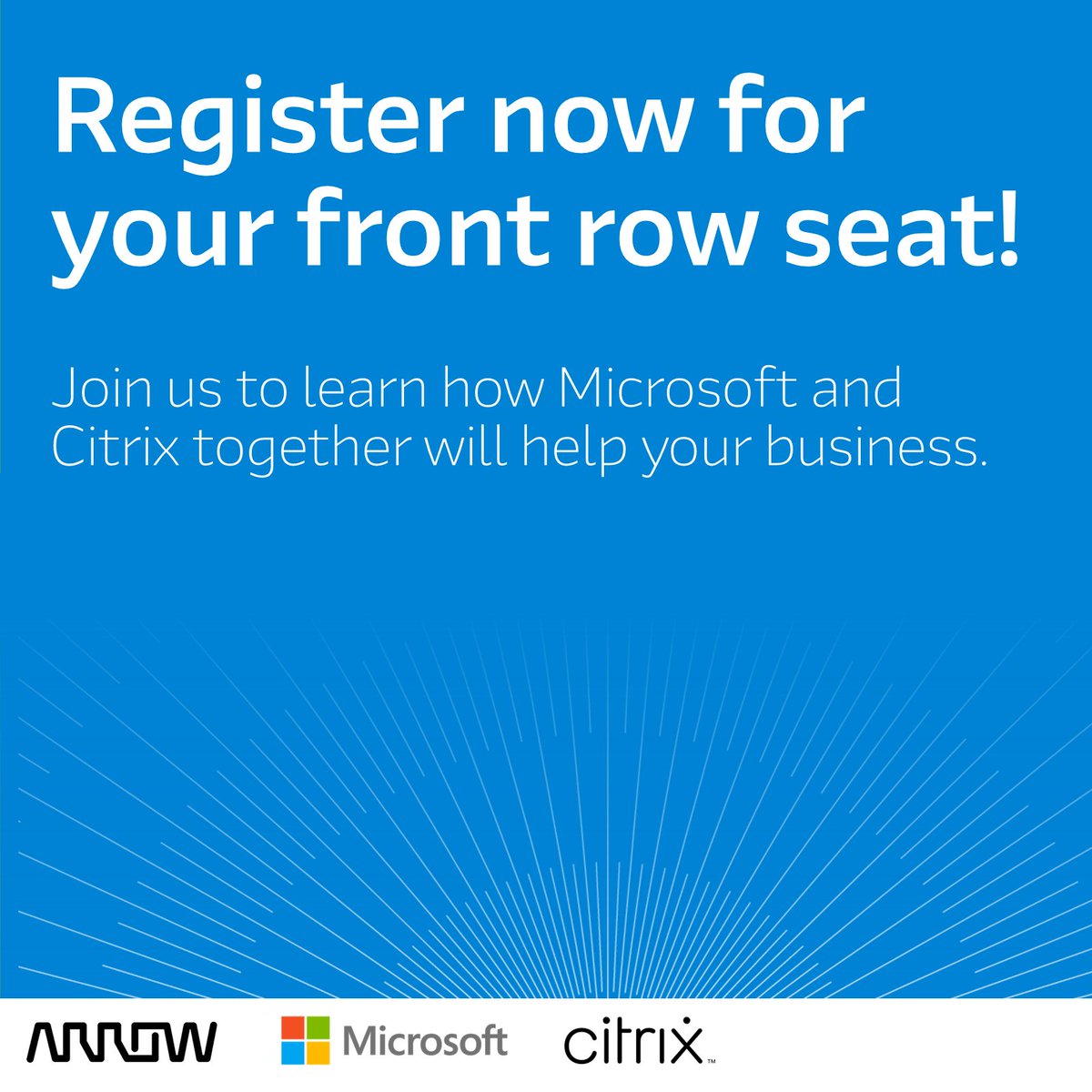 ArrowECS's tweet photo. Meet the Dream Team. You are invited to join @Citrix and @Microsoft for a one-hour virtual event and discover how you can use #Azure to strengthen your business. Sign up here: https://t.co/9H7a7rQWCw

#Cloud #IT https://t.co/IzQeJIW3zm