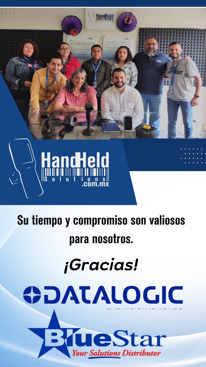 HandHSolutions's tweet image. Hand Held Solutions agradece la visita por parte del team BlueStar y Datalogic a nuestras instalaciones.
Gracias por tomarse el tiempo y compromiso para poder brindar la mejor solución a nuestros clientes.
Seguimos creciendo juntos.

#Handheldsolutions #Datalogic #BlueStar