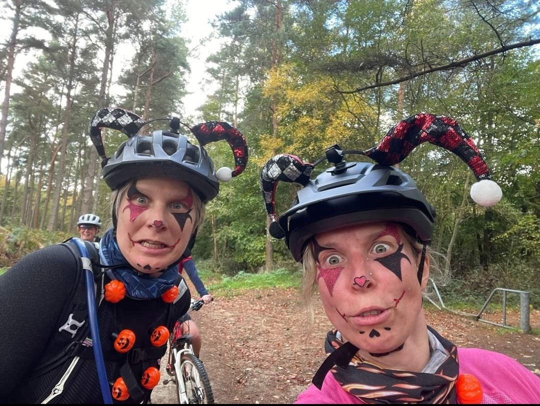 #HappyHalloween our mountain bike crew enjoying a spoooooky bike ride today!