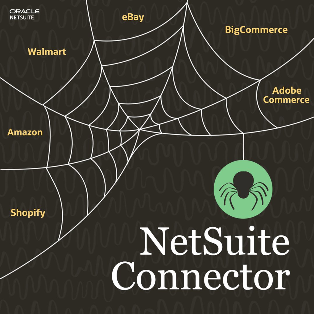 MarcRemark's tweet photo. What is NetSuite Connector? It's like a spider web (in a good way!) 🕸️ that connects your @NetSuite #data to different sales channels and third-party #logistics providers. See how your business can make some *scary good* connections: 
https://t.co/TMxXcW8Wco https://t.co/D2DkB0Hpeu