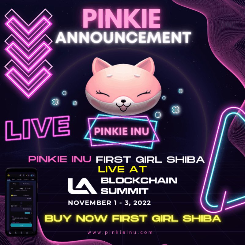 pinkietoken's tweet photo. #Pinkie, building the first girl #shiba

Presenting live on the expo stage @LABlockchainSmt 

#pinkie #girlshiba #bsc #cryto #shiba #doge #binance #kucoin #altcoin #altseason #CZ #mexc https://t.co/yqVUSJV8cV