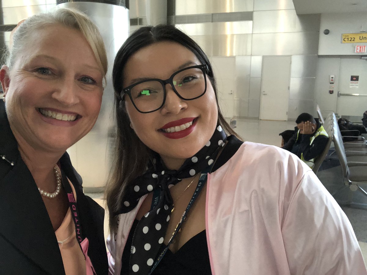 Stacy Chudoba (@stacyc_united) on Twitter photo So much fun turning EWR Inflight into Rydell High today! “Grease is the word…”. #IFSbaseEWR #beingunited <a href="/GiacoSuriano/">Giacomo Suriano</a> @EricBillingsUAL So much fun turning EWR Inflight into Rydell High today! “Grease is the word…”. #IFSbaseEWR #beingunited <a href="/GiacoSuriano/">Giacomo Suriano</a> @EricBillingsUAL