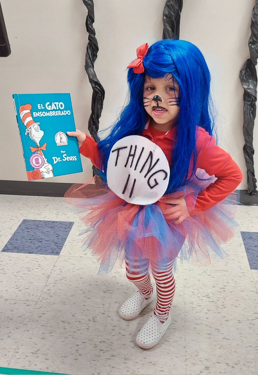 scedillo78's tweet photo. Book character parade was so much fun! My Things 1 to 20 looked adorable! Check out all the blue hair! @Griggs_AISD @AldineISD @sherreedjohnson @galvansonia3 @DrSeuss #AldineConnected #DrSeuss #AldineConectado #Thing1and2 #TheCatintheHat https://t.co/O0dhUtHyk4