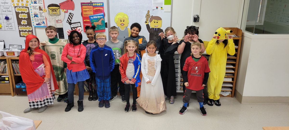 MrStecher's tweet photo. Celebrating a fun fall October 31 day with the perfect blend of pajamas, costumes, and school spirit.  Happy fall from D-2! https://t.co/GohbaKXkAV