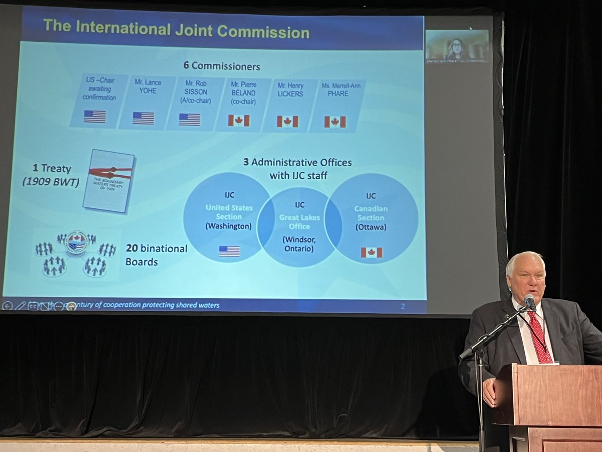 Ok_WaterBoard's tweet photo. Thank you to Lance Yohe & Merrill-Ann Phare for providing an overview of the @IJCsharedwaters , the role of the Int’l Osoyoos Lk Brd of Control within IJC, and what’s possible in the yrs ahead with the Int’l Watershed Initiative. #nkmip #osoyooslake #olwsf2022 #okanagan #okanogan https://t.co/KQjl8XpYe1