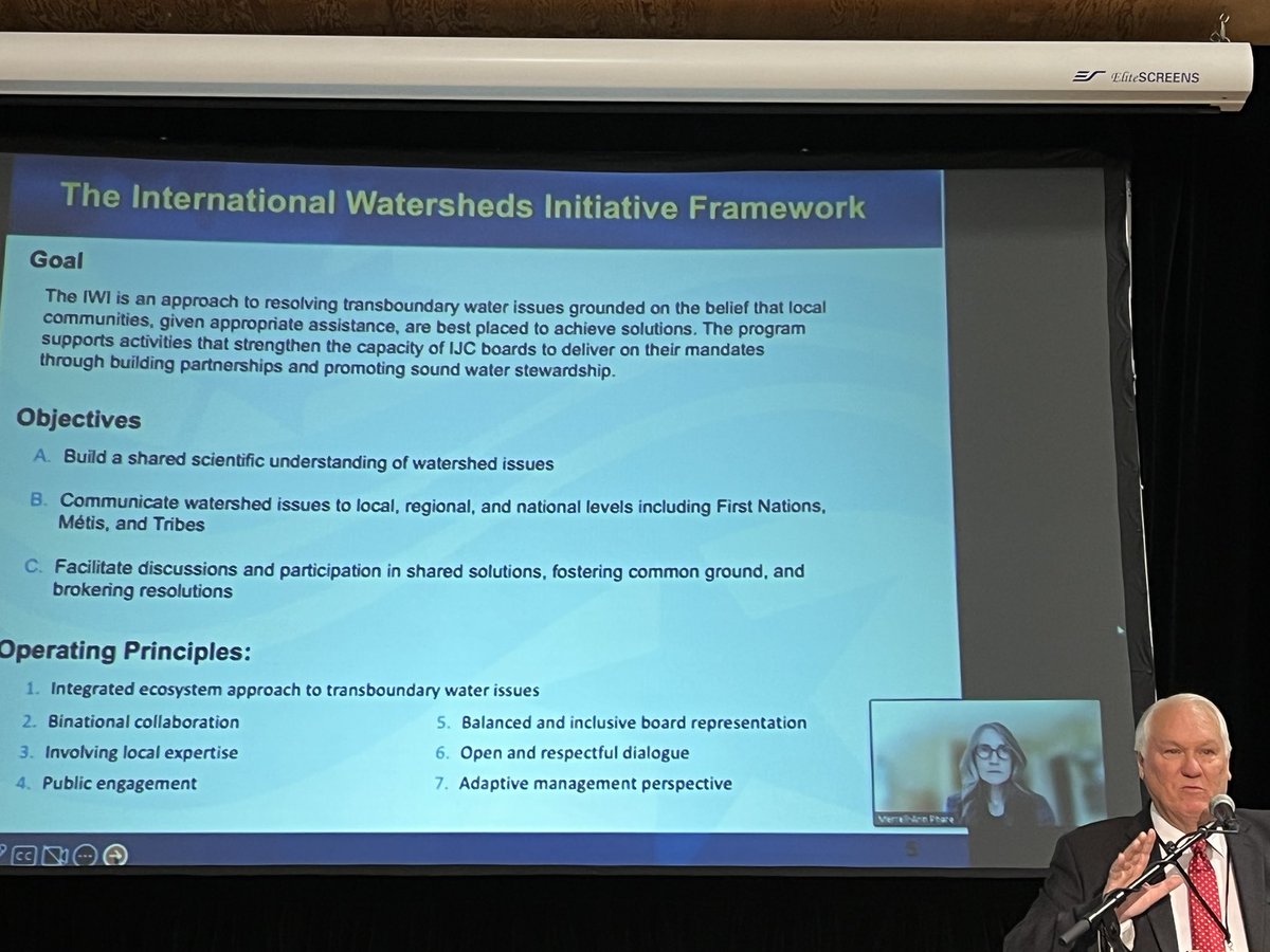 Ok_WaterBoard's tweet photo. Thank you to Lance Yohe & Merrill-Ann Phare for providing an overview of the @IJCsharedwaters , the role of the Int’l Osoyoos Lk Brd of Control within IJC, and what’s possible in the yrs ahead with the Int’l Watershed Initiative. #nkmip #osoyooslake #olwsf2022 #okanagan #okanogan https://t.co/KQjl8XpYe1