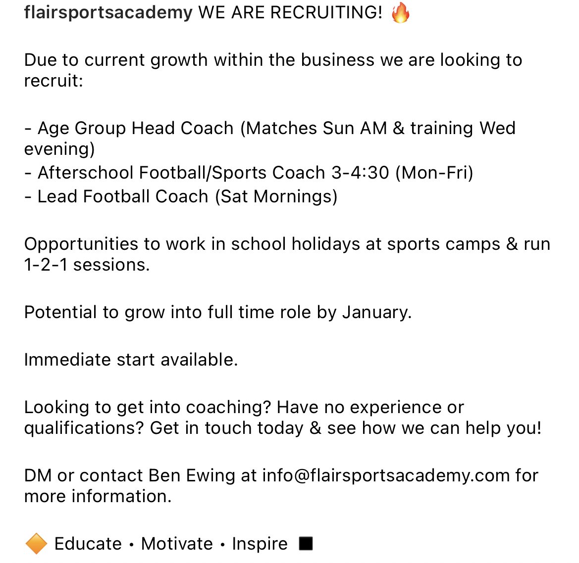 Flair Sports Academy tweet media