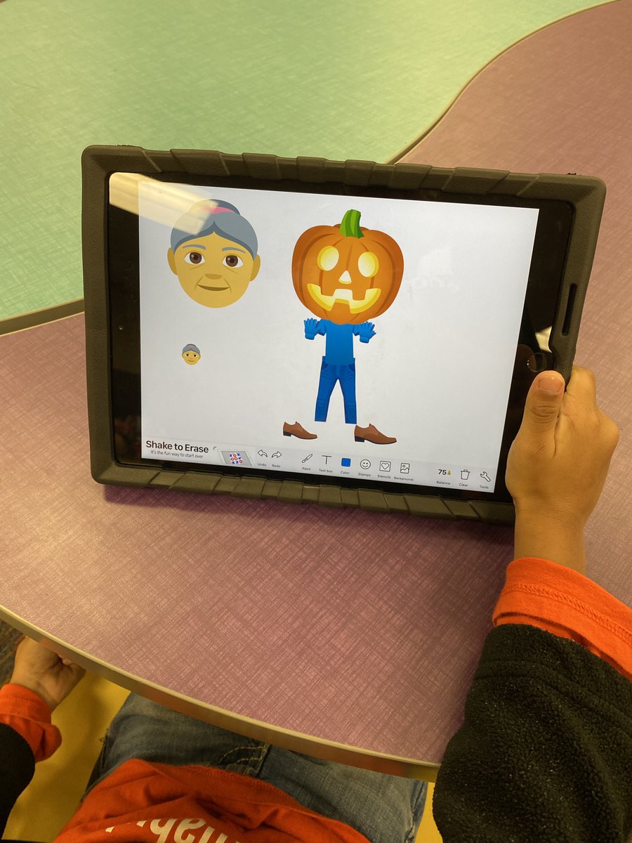 Fields_Library's tweet image. We read The Little Old Lady Who Was Not Afraid Of Anything and then used the stamps on Doodle Buddy to retell the story. @NISDFields @NISDLib @FabulouslyFirst