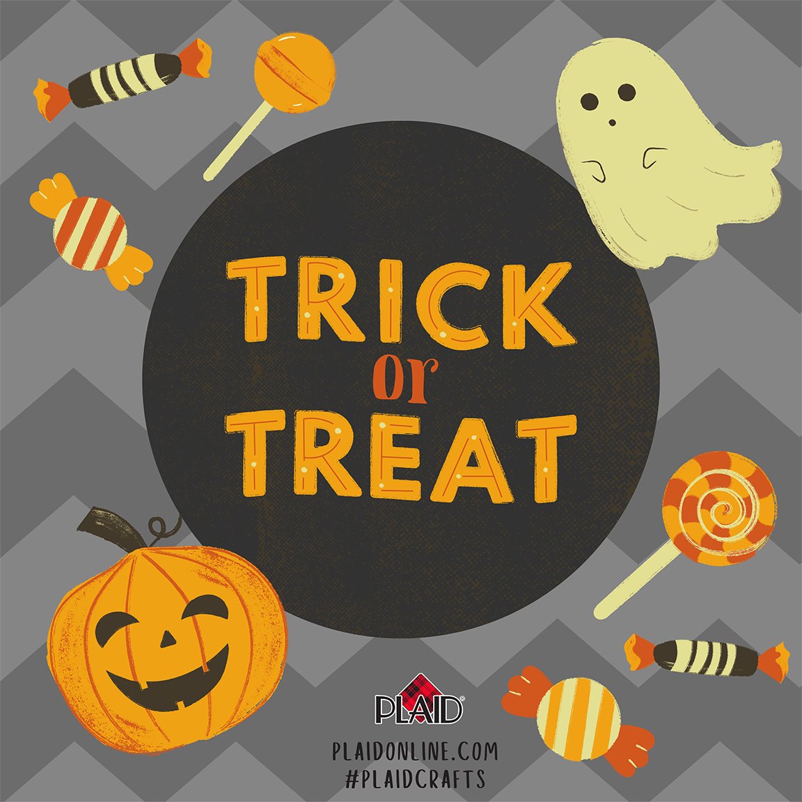 We hope your day is full of treats and fun! Happy Halloween from the Plaid family to yours! 🎃