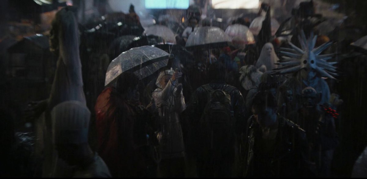 DowntownBatman's tweet photo. Monday, October 31st. The city streets are crowded for the holiday. Even with the rain. And I'm there, too. Helping. #Halloween #yeahTHATgreenville #Batman #DowntownBatman https://t.co/lKCff0Tvcm