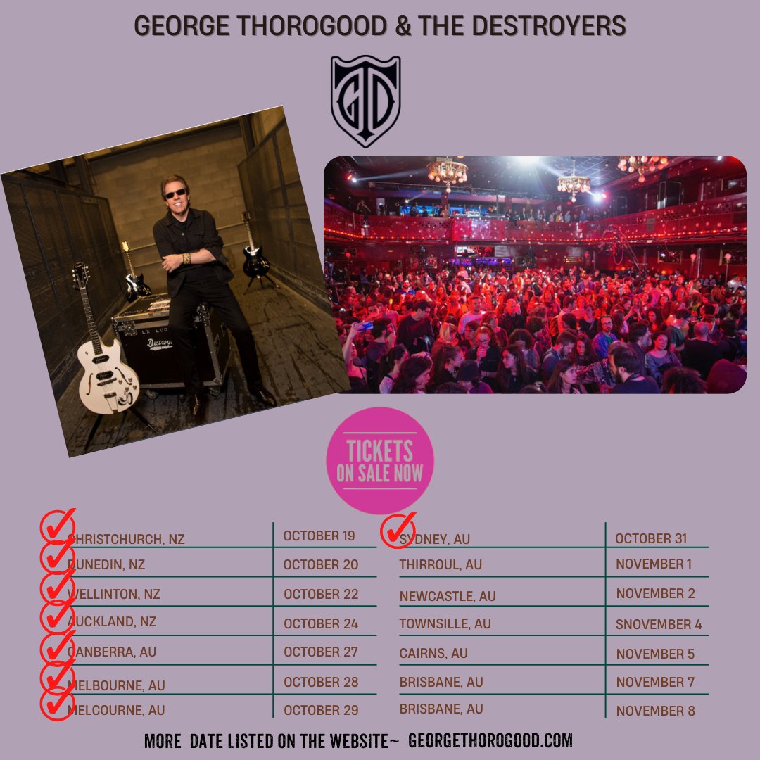 thorogoodmusic's tweet photo. We are bringin' it tonight to Anita's Theatre in Thirroul! Get Crazy, Boogie people! ππΈπ€πΌ #Badtothebone #GeorgeThorogood #livemusic #goodtobebadtour #40yearsbad #Australia #Thirroul https://t.co/nobwIGEuRf