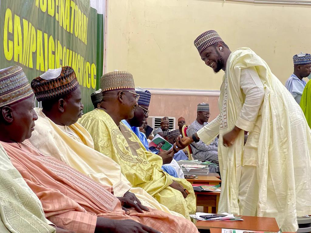 I just arrived the Inauguration ceremony of the Kebbi State Gubernatorial Campaign Council (GCC) at Birnin-Kebbi.