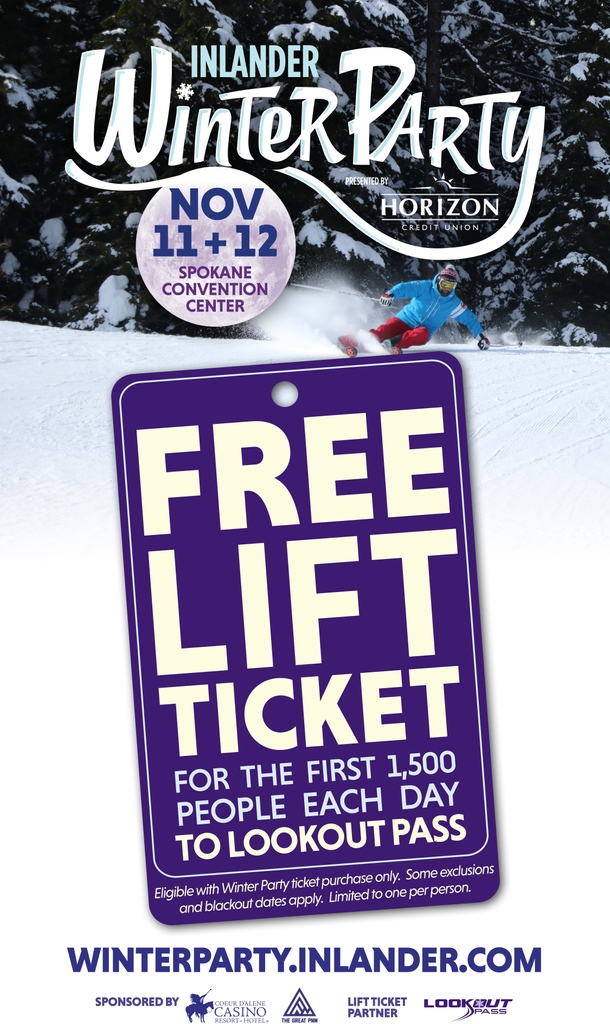 VisitSpokane's tweet photo. The region's biggest snow party of the year is back! Inlander Winter Party presented by Horizon Credit Union returns Nov. 11-12 and along with it, PowderKeg Brew Festival. See you there!
#visitspokane #inlander #snowlander #winterparty
https://t.co/smYM730aDn https://t.co/knPOxnzL9L