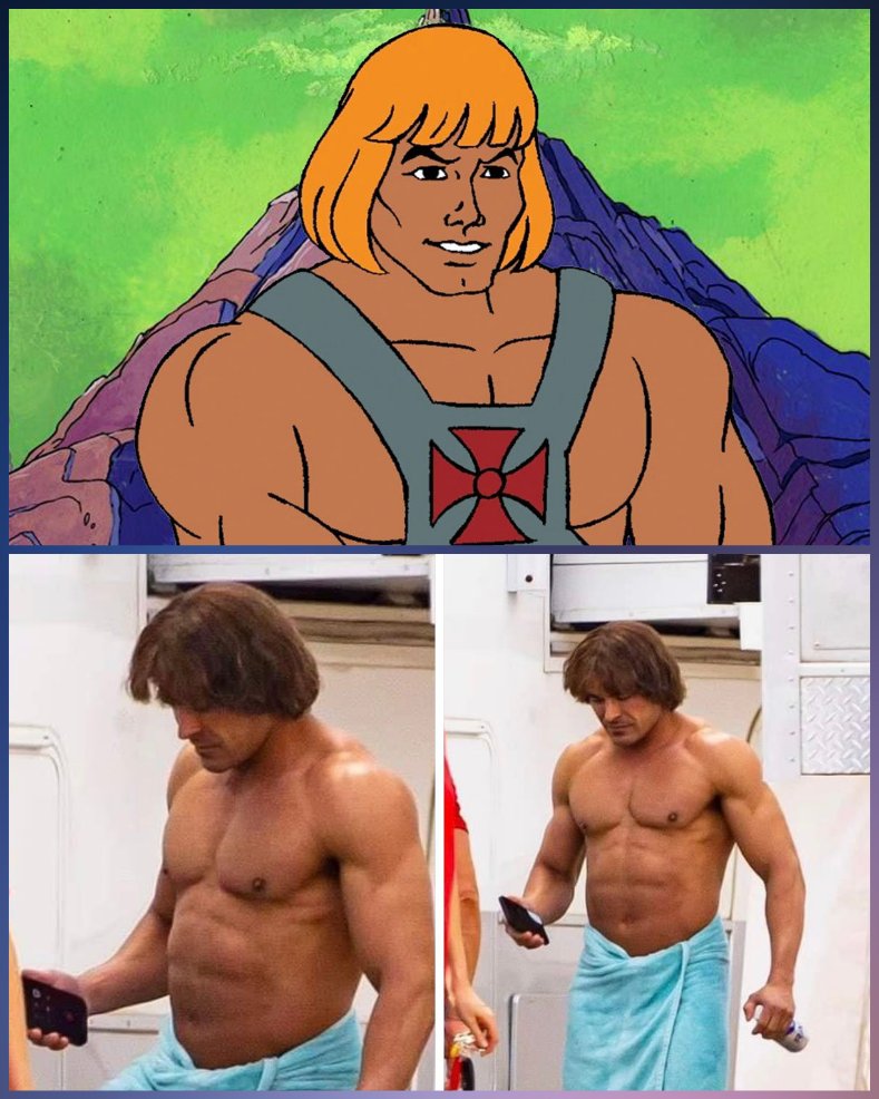 Sabían que #ZacEfron protagonizará un Live Action de He-Man?
Mentiras, se estaba poniendo mamado pa' otra película, pero si le quedaría melo jaja
.
.
.
.
#heman #MastersoftheUniverse #skeletor #liveaction #ZacEfronMiPapi #elgamingeek