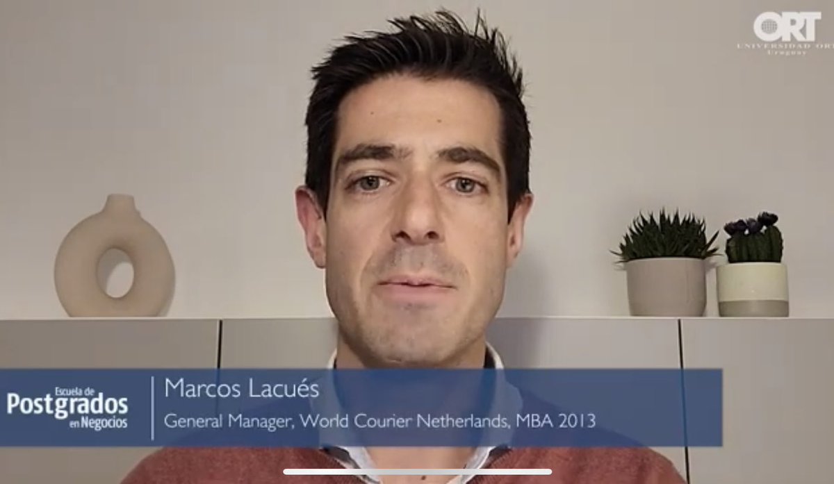 negocios_ORT's tweet photo. “El #MBAORT es una experiencia totalmente enriquecedora: te exponés a un grupo totalmente diverso y tenés que aprender a entenderte con profesionales de distintas áreas, escuchar idiomas distintos”, Marcos Lacués, General Manager en @worldcourier, #AlumniMBA destacado 2022. https://t.co/4aI2oNJOkl