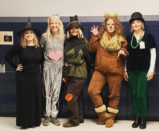 msbrittsela's tweet photo. @SevernRivAACPS Spirit Week is off to a boorific start. Our staff came ready to participate in our kid’s excitement.  There were many themed group #costumes . My fav being the ELA group of Barbs from #strangerthings . I promise I’m not biased 😉. #aacps #aacpsawesome #spiritweek https://t.co/j7V9kJosRC