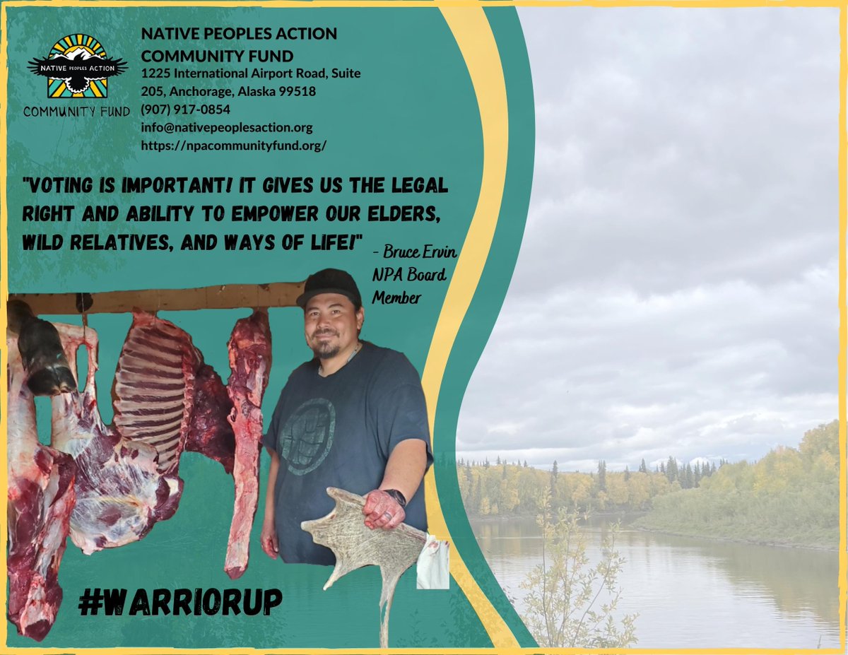 NPActionAlaska's tweet photo. Waqaa (hello) Warriors! 📣📣📣
Please be on the lookout for our mailers, they should be arriving soon! Take this opportunity to go over the deadlines to ensure you make it out to vote for #POWOL
Tuaingunrituq. (This is not the end) ✊🦆🐟🫐❤ https://t.co/hHFLx1l1P4