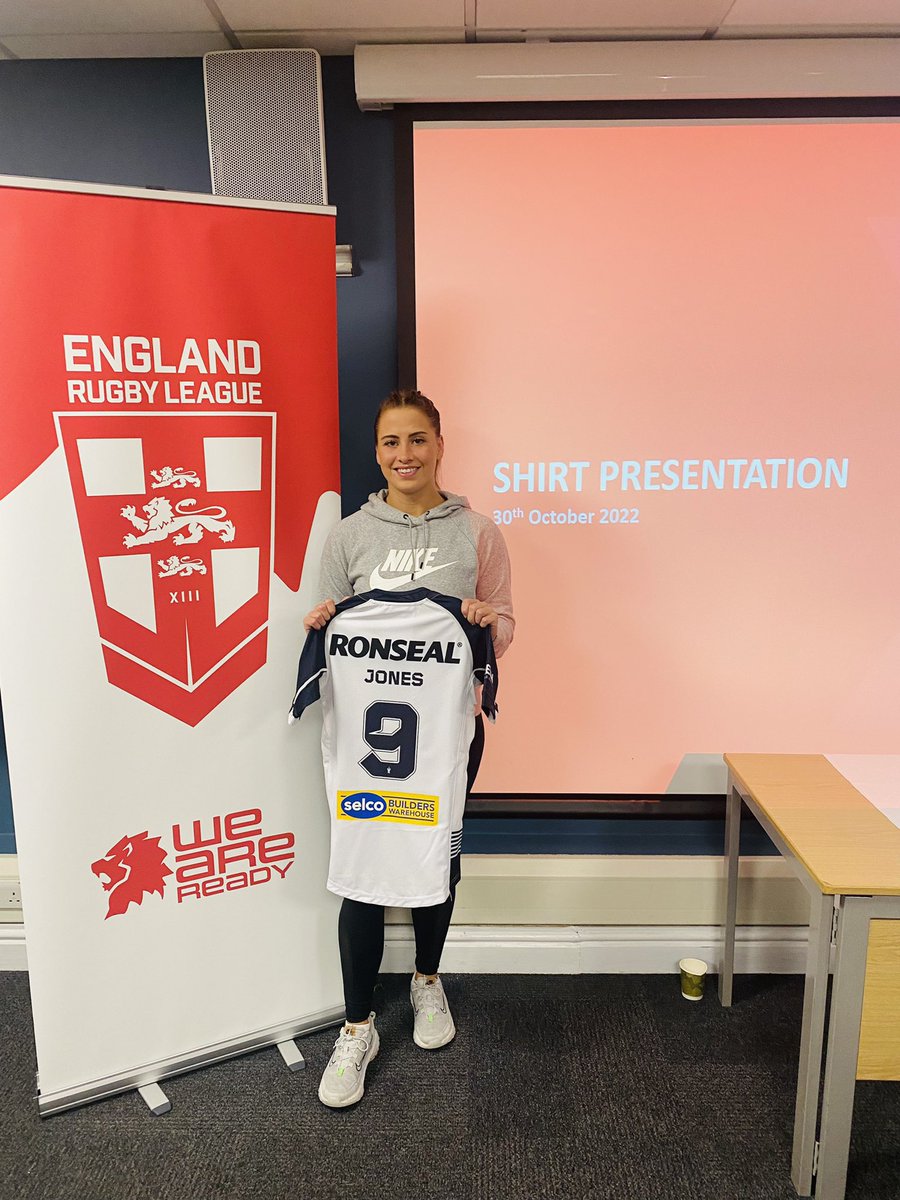 TaraJ_TJ's tweet photo. Tomorrow marks the start of the Womens @RLWC2021 Years of hard work, blood sweat &amp; tears but it’s finally here! Can’t wait to run out there with this incredible squad in the opening game @England_RL v @brazil tomorrow! 

Catch live on @BBCSport from 1:45pm (2:30pm ko) https://t.co/eff8nWiZzc