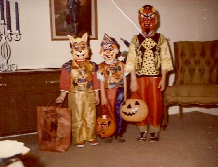 toddboat's tweet photo. My cousin, me in the middle, and my brother…Halloween 1968! #Halloween2022 https://t.co/z1lF230uFh