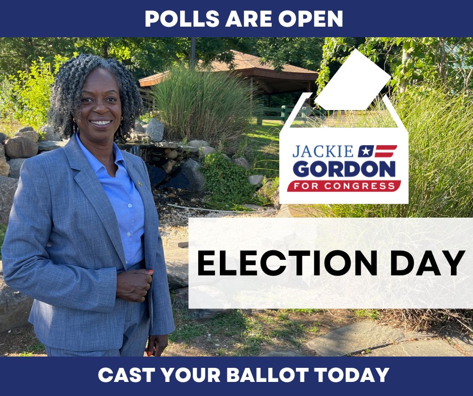 It’s Election Day! Polls are open from 6 AM to 9 PM. I’m Jackie Gordon. Veteran, educator, and mom. I am your Democratic nominee in New York’s 2nd District. Today, I am humbly asking for your vote.