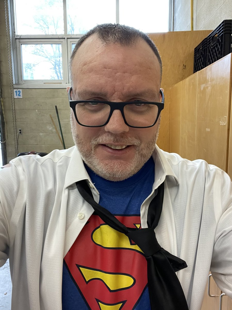 I couldn’t find a phone booth to change into my alter ego!