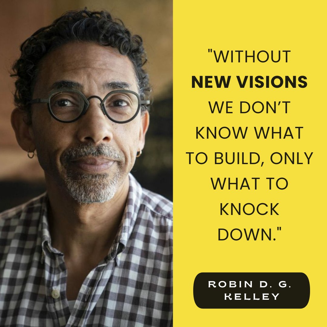 BlackTeacherPro's tweet photo. Last week's Black Teacher Design Lab session really leaned into this great quote by Robin D. G. Kelley. Teachers used what they imagined about thriving &amp; transcending limiting beliefs to start building healing-centered prototypes 🌱 
What are your new visions? 
#FreedomDreaming https://t.co/ZFT3Srb8lx
