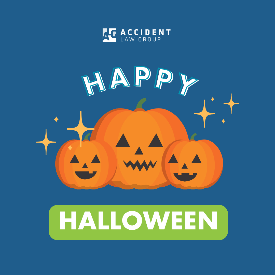 Happy Halloween from Accident Law Group! Have a fun-filled night and don't forget to lock your doors afterward! 🎃