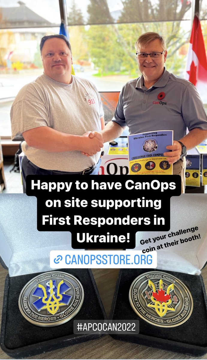 APCOCanada's tweet photo. #apcocan2022 #canops #ukraine #challengecoins https://t.co/NYD5KsAsTa