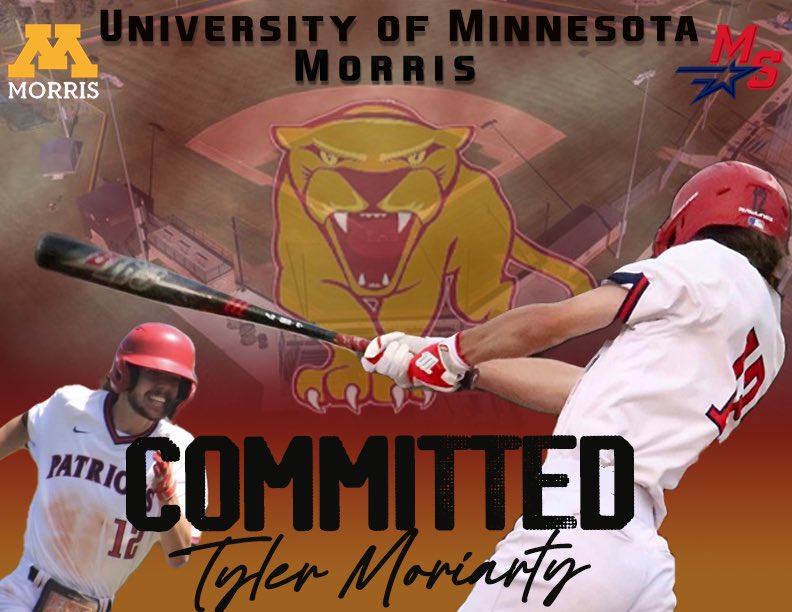 I am honored and excited to announce my commitment to the University of Minnesota Morris to continue my Academic and Baseball career. I want to thank my Family, Friends, Teammates, and Coaches for getting me to the point I am today. #playforthepile <a href="/MSHS_Baseball/">MS Patriots Baseball</a> <a href="/UMMCougarBB/">Minnesota Morris Baseball</a>