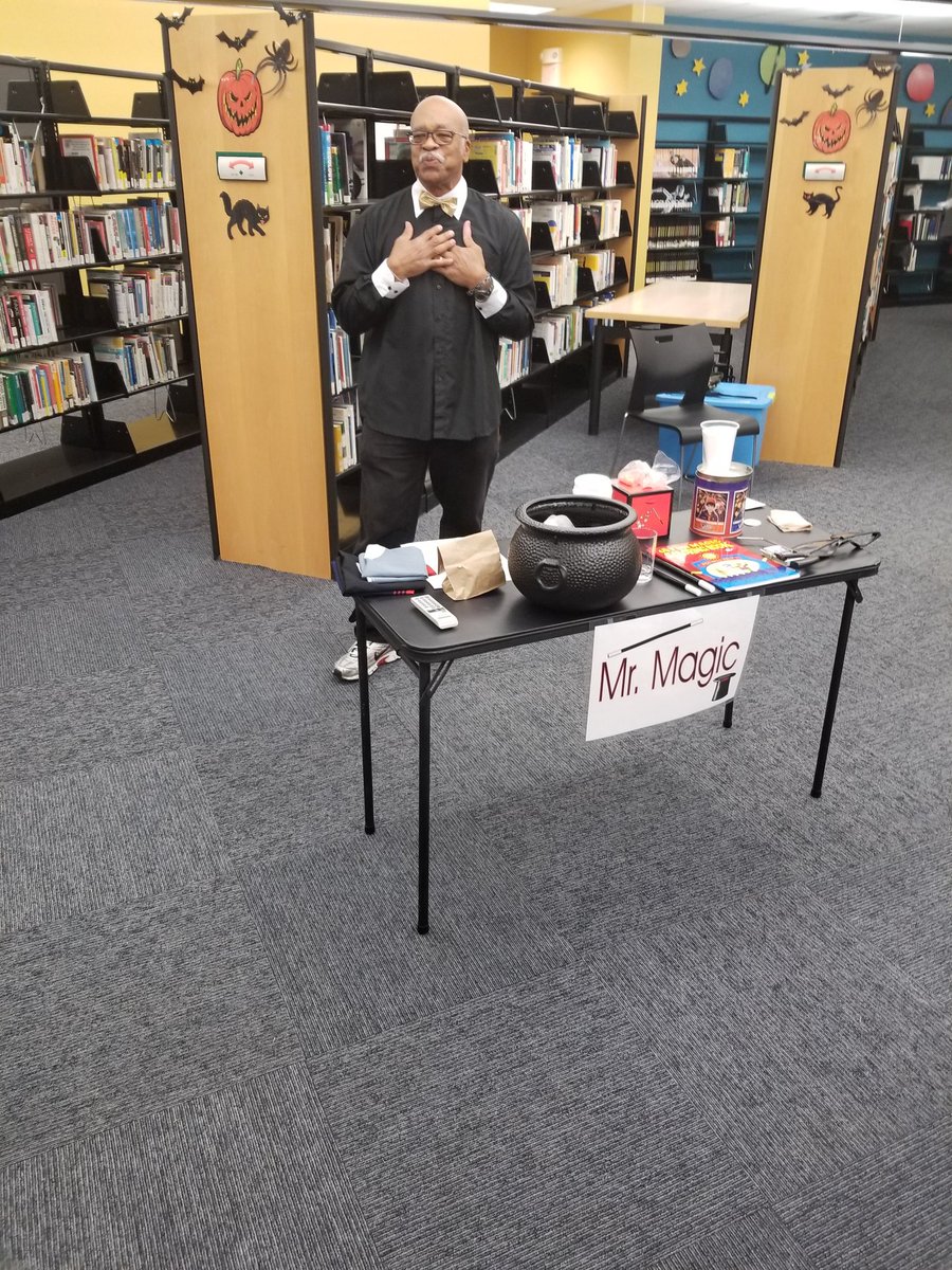 Halloween fun at the Hollywood Library! Spooky Story Time, A magic show, candy, and a haunted house tonight until 9 PM. 1530 N Hollywood. Come join us!