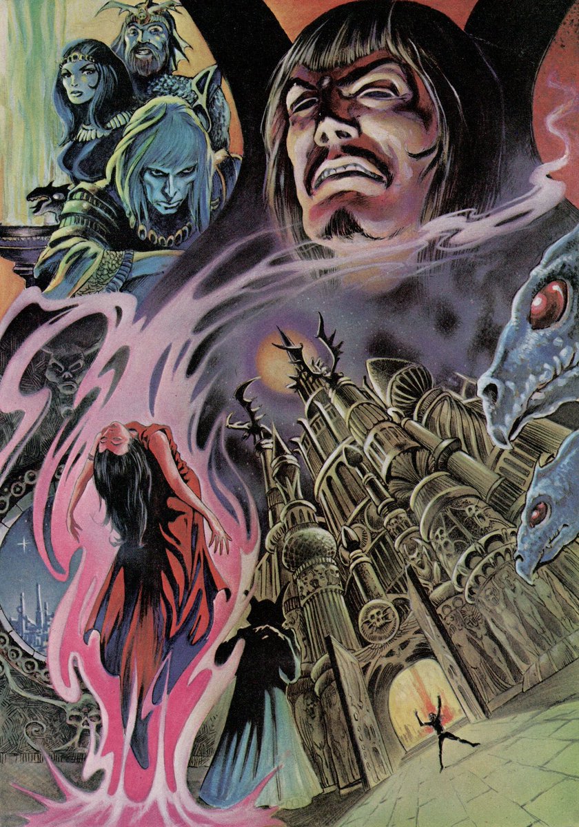 retroscifiart's tweet photo. Elric by Frank Brunner from Heavy Metal Feb 1979 https://t.co/AfmkY2V5iS