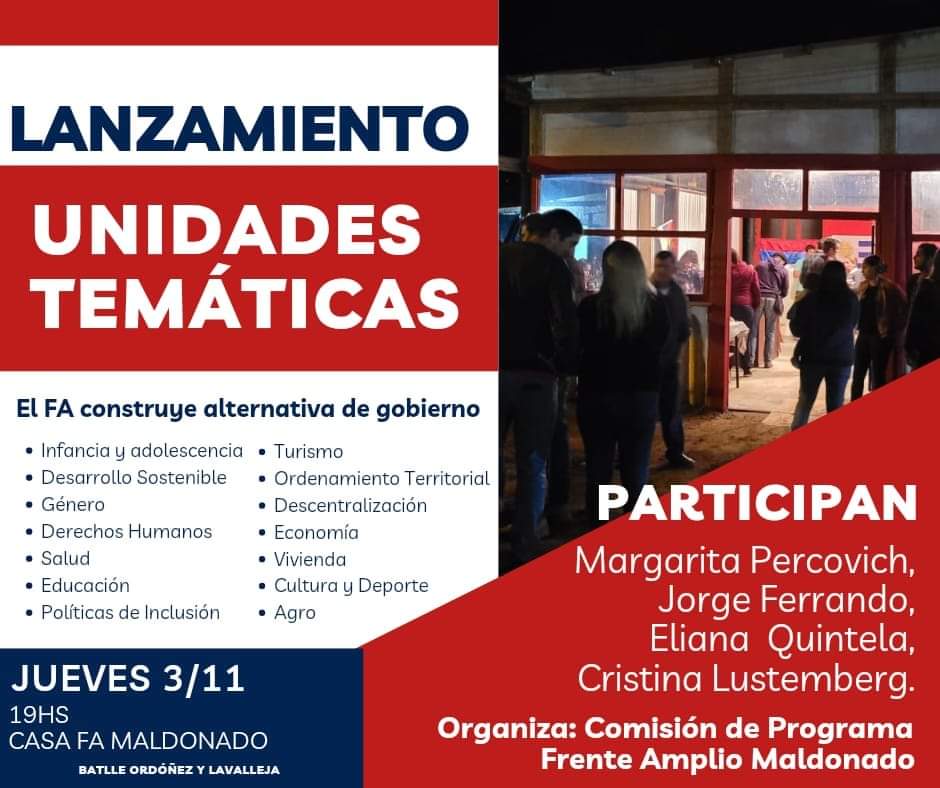FAMaldonado_'s tweet photo. Iniciamos un proceso departamental junto a profesionales, técnicos y militantes.

Recorridas en el territorio, reuniones con organizaciones sociales, visitas a proyectos, mesas de debate. 

Consultas a investigaciones y construcción de bases estadísticas.   

Hacemos #ProgramaFA. https://t.co/ziDl8nCtfU