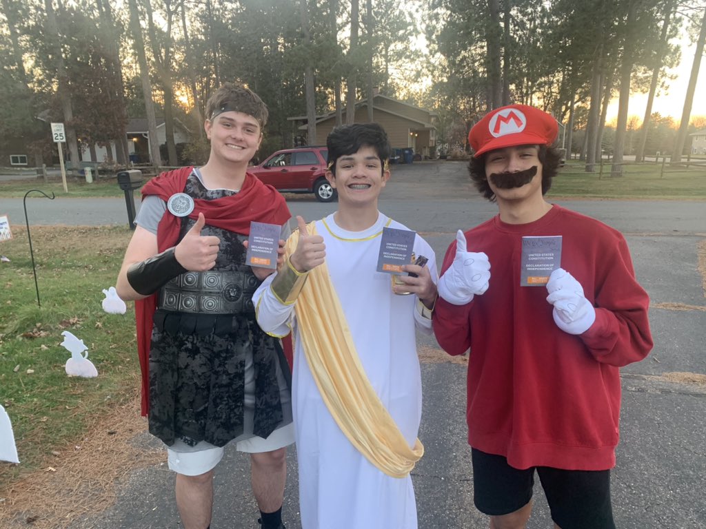 mrnerdstrom's tweet image. We are almost out of candy, but have a few pocket constitutions left!