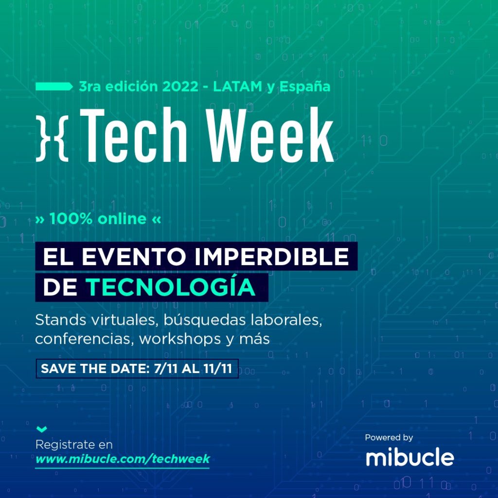 BairesParaTodos's tweet photo. #Mibucle presenta la agenda de la Tech Week Latam y España, el evento imperdible de la tecnología
#BairesParaTodos
https://t.co/MBg5U26X2V @bangcomunicacion https://t.co/jvOpgUR5WY