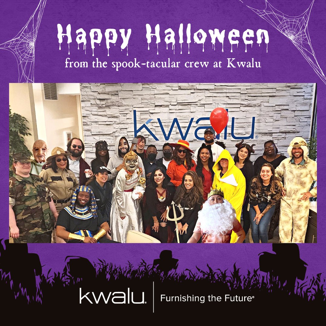 Happy Halloween from Kwalu! #furnishingthefuture #kwalufurniture