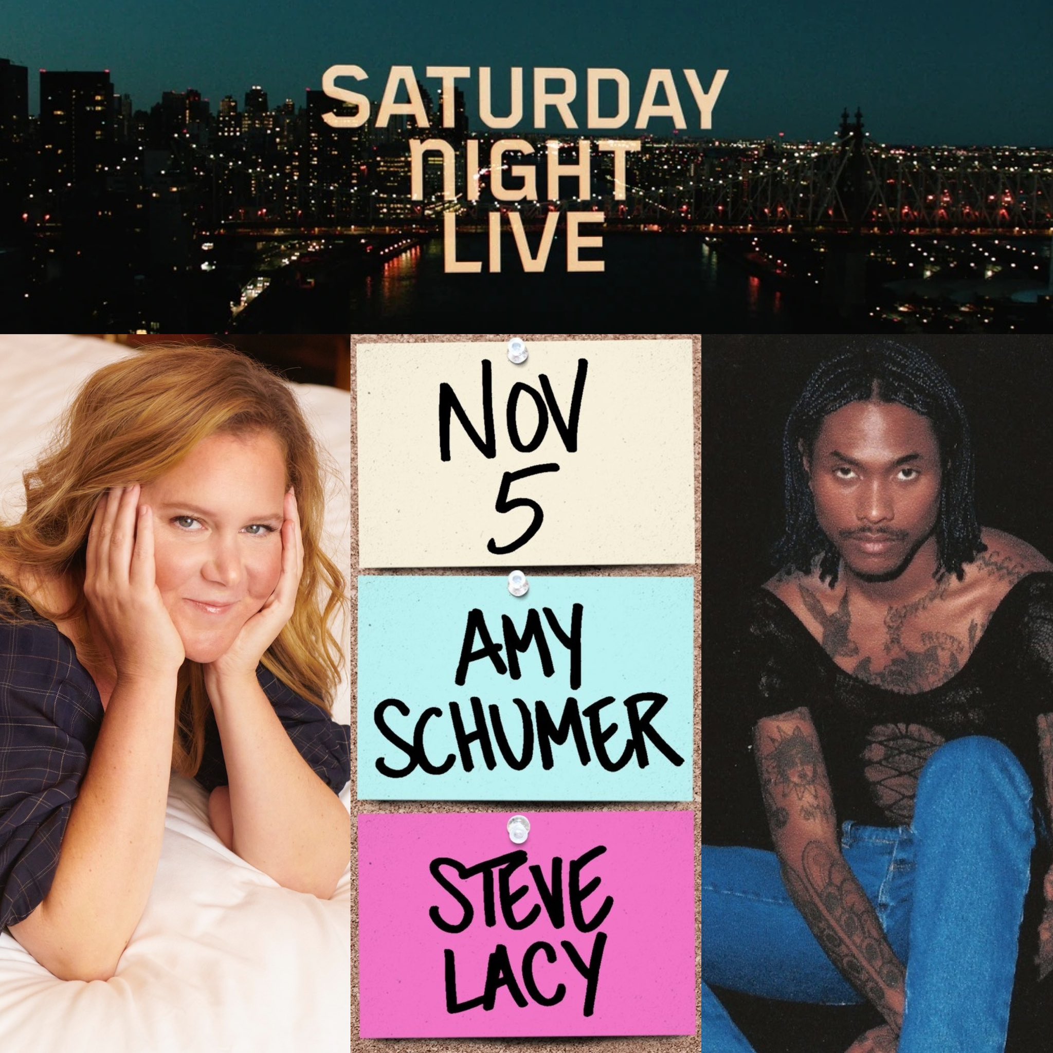 Amy Schumer / Steve Lacy SNL Roundtable - S48 E5 