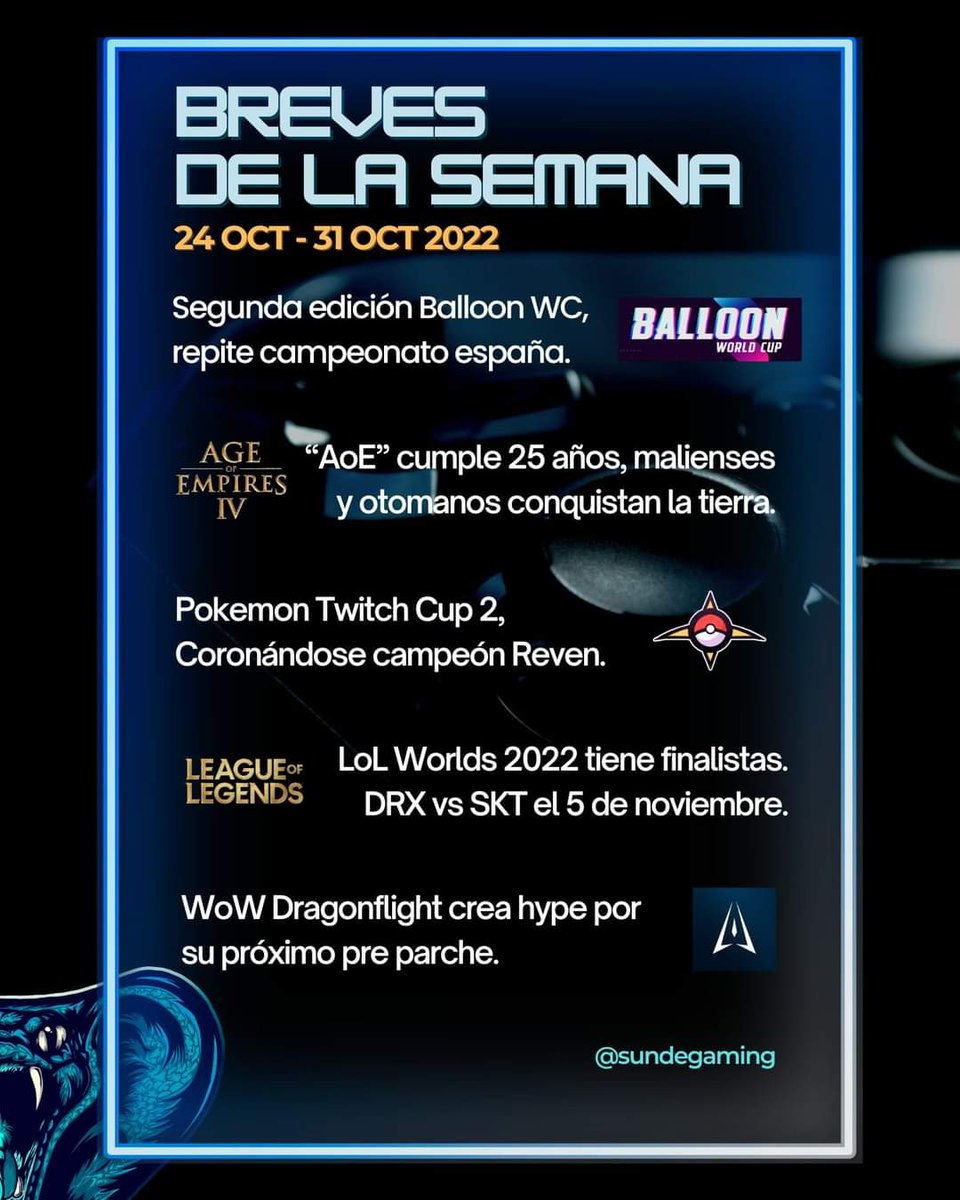SundeGaming's tweet photo. Nuestras breves de la semana. Si quieres la expansión de cada noticia pueden checar nuestro facebook con /sundegaming ❤️ buenos sustos, feliz halloween! https://t.co/Qi90LFN9Wm