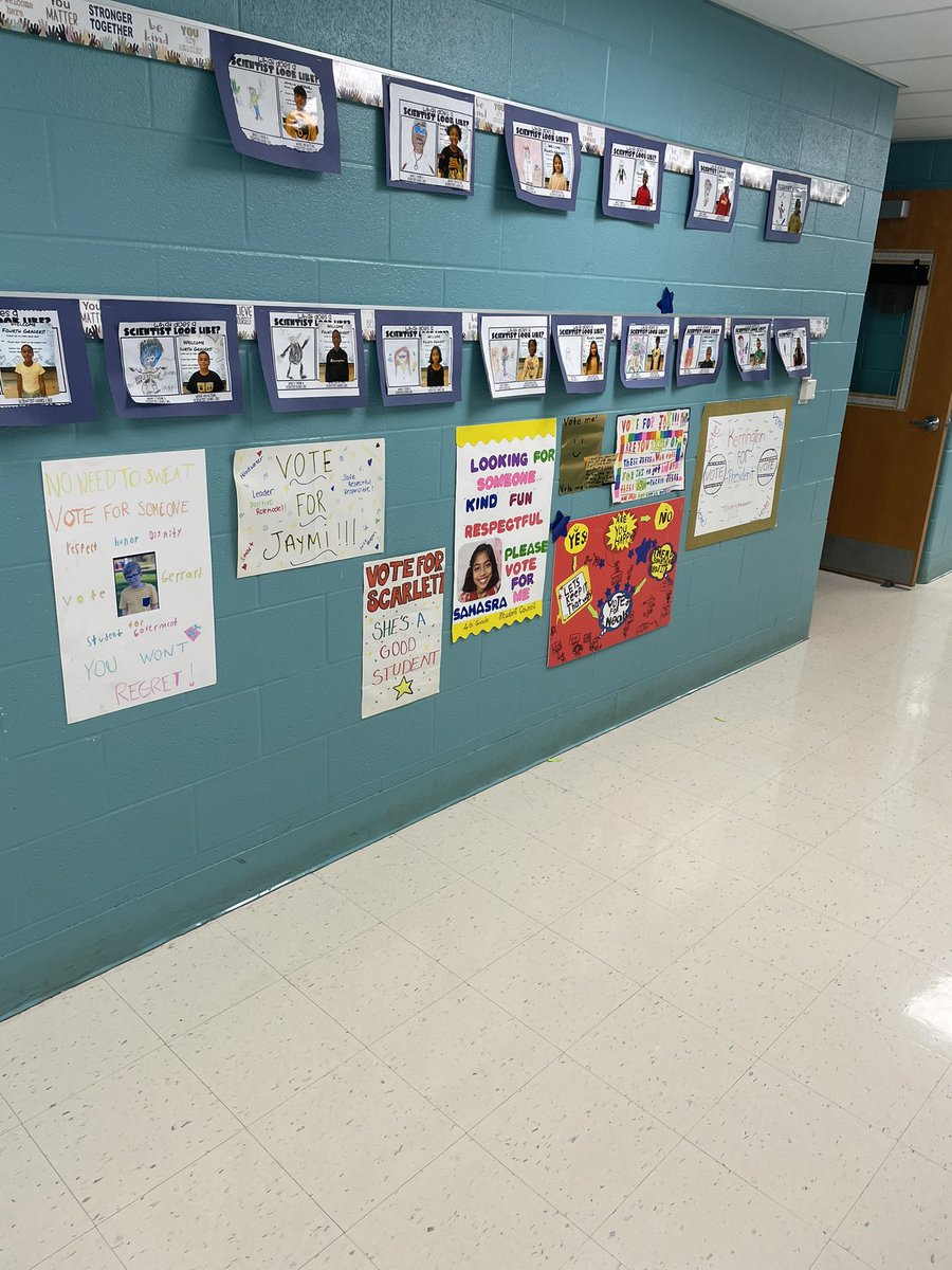 So many great campaign posters seen today in our 3rd-5th grade classrooms! Can’t wait to vote on Friday and assemble our student government once again! @VilleSchoolsNJ @Ville_Sup @VDVpal @MsFrevertVDV #allin4theville