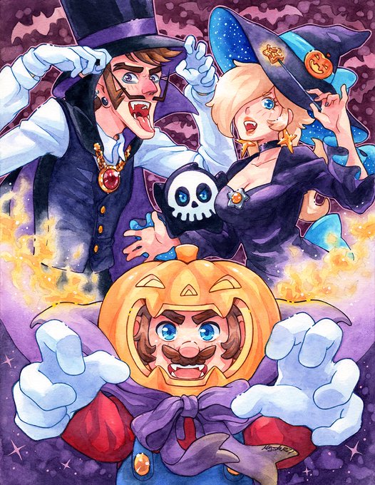 ロゼッタ(スーパーマリオ) 「Rosalina starry kimono portrait