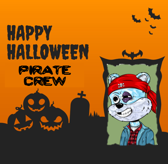 #HappyHalloweeen from #TribeQuokka. This #QuokkaKid is ready to go #TrickorTreating tonight with his buddies in his Pirate Crew Costume. Want your own Quokka Kid? Get yours at order.tribequokka.com/QuokkaKids 

#NFTs #Web3 #TribeUp #NFTProject #NFTMint