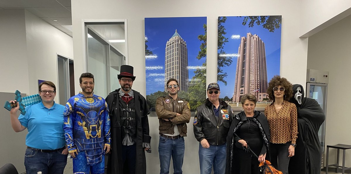 DatumEngineers's tweet photo. The @TopGunMovie team &amp; @TheEternals tried their best but could not stop @ScreamMovies (from winning this year's best costume award)! Happy Halloween from the @DatumEngineers family! https://t.co/ly0ZJDmVSw