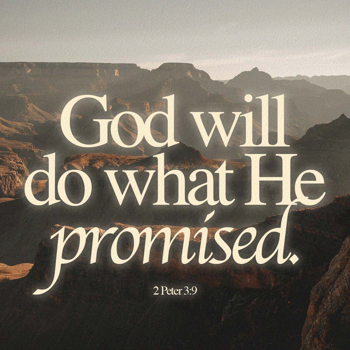 Wait patiently on the Lord. He will do what He promised!