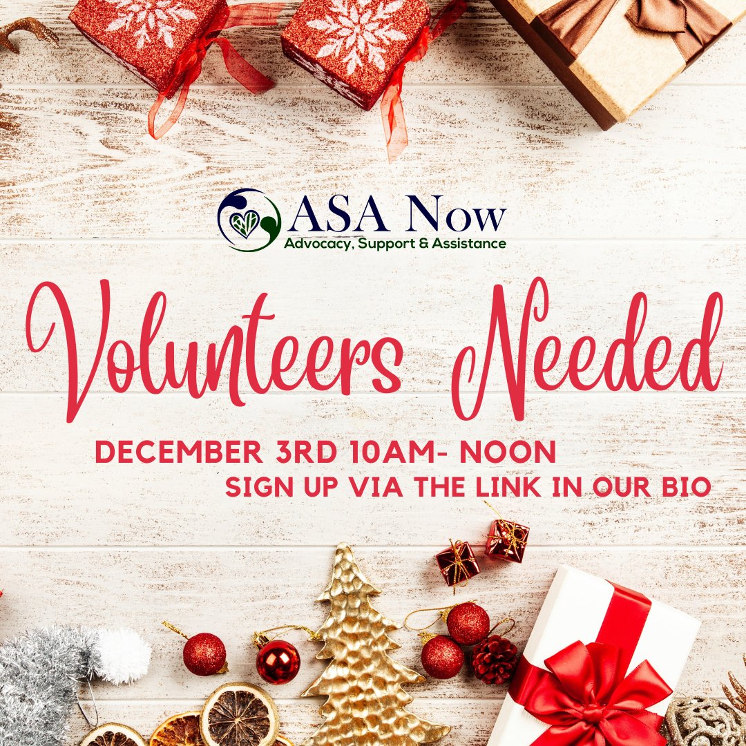 ASANowNews's tweet photo. Volunteers Needed - https://t.co/Xgsm9r7iYb https://t.co/lXZwk4JKR4