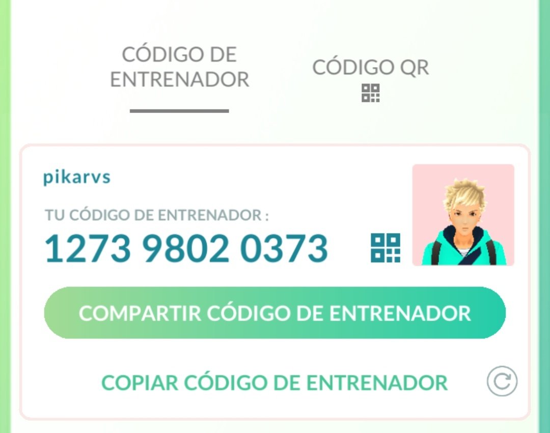 Jomrihe's tweet photo. ¡Comencemos una buena amistad en Pokémon GO! ¡Mi código de Entrenador es 1273 9802 0373!
#PokemonGO #Pokemon #codigoamigo #PokemonGOHalloween #PokemonGOfriend #PokemonGOfriendscode https://t.co/a1BqTYObDn
