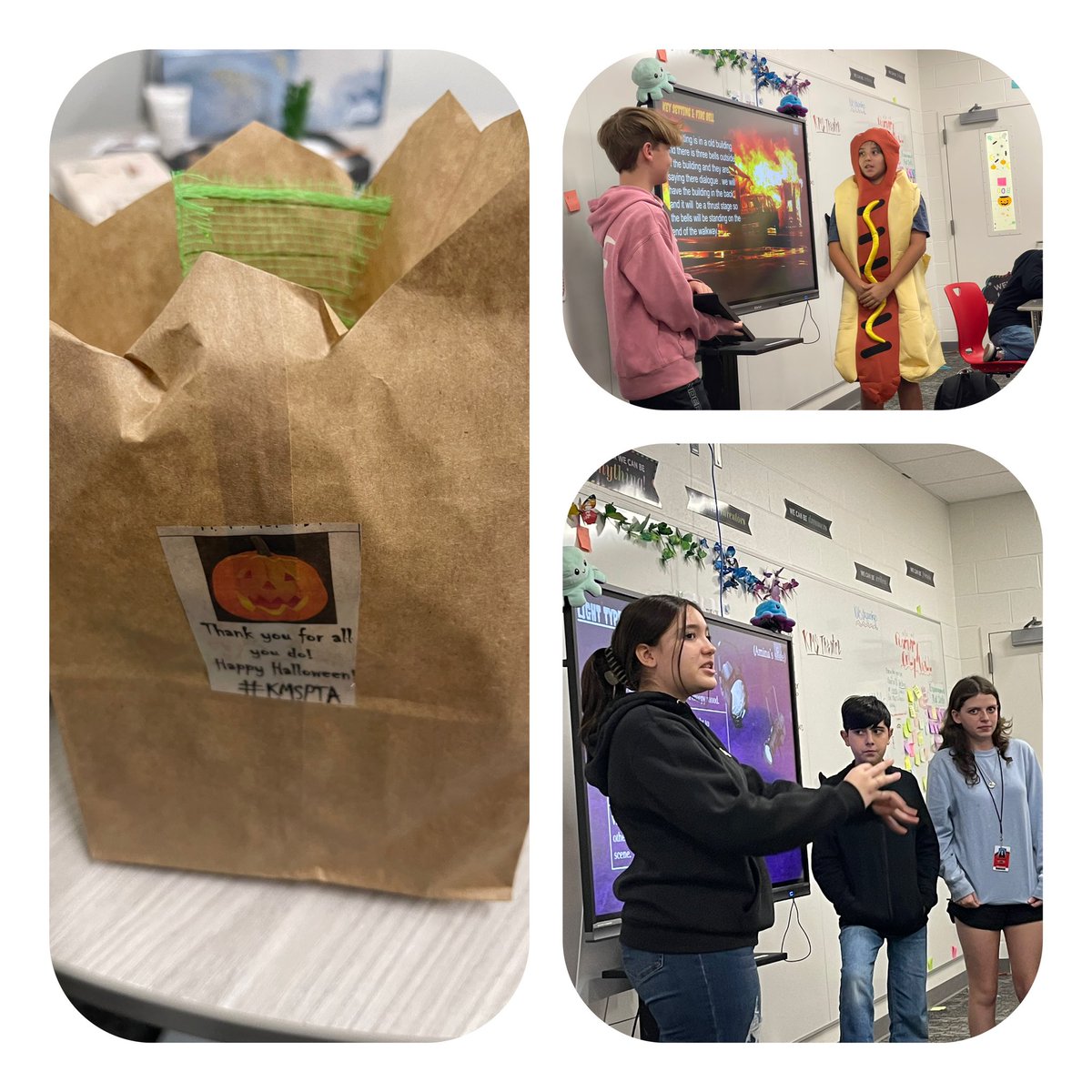 mrs_kmsconsel's tweet photo. Another great day to work at @HumbleISD_KMS ๐Lunch thanks to @02leili05 ๐ฅช Yummy treats from @doc_hmjb ๐ช Cool tech tricks with @KingwoodMSDrama ๐ญGrab bag from @KMS_PTA #KMSCougarPride #KMS1ofaKIND #treatortrick #Halloween https://t.co/aRzGdHuOye