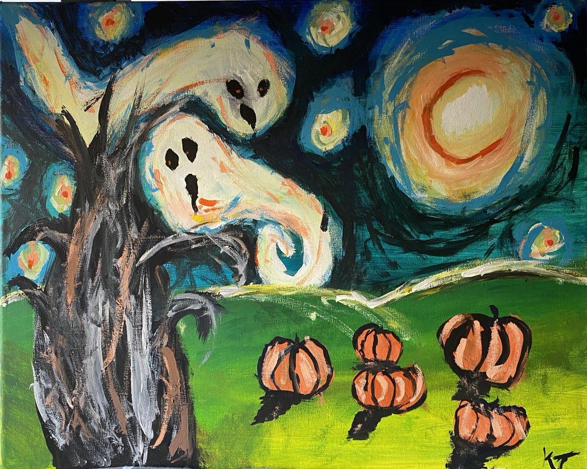 Did a little Halloween painting at the weekend!