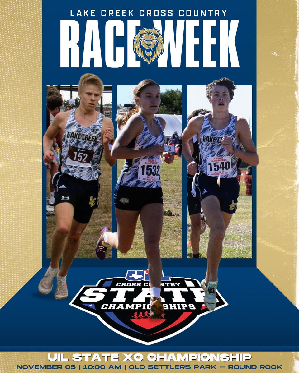 RACE WEEK 😤
STATE EDITION 🏆
#LCXC🦁