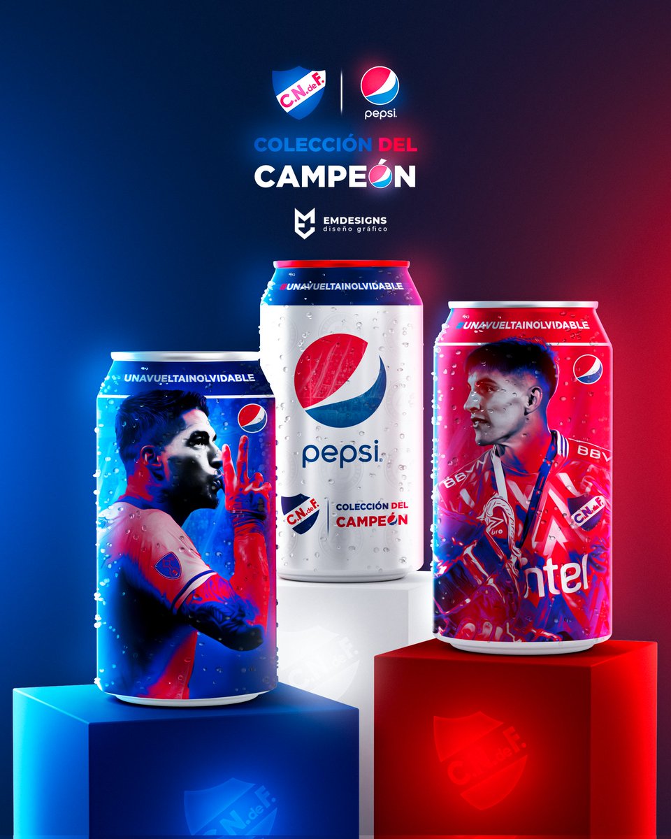 Pepsi, hazlo. Colección del Campeón 👀🔵⚪🔴