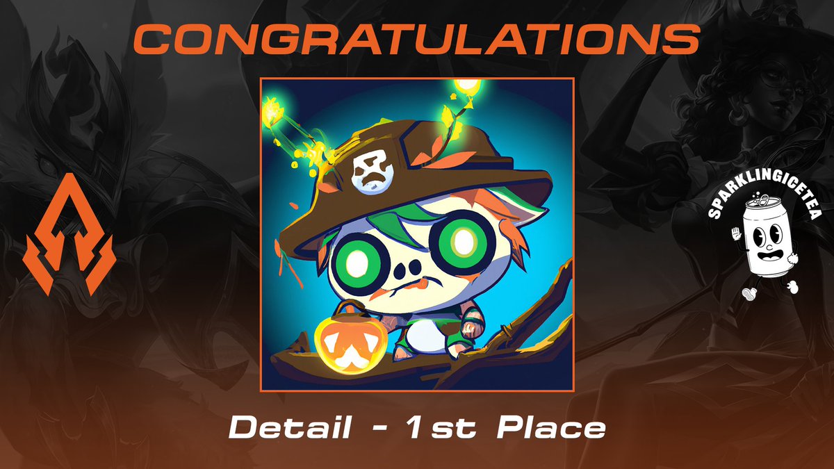 AegisEsportsLoR's tweet photo. Congratulations to the winners of the Aegis Esports x @SparklingIceT #HalLoRween event.
Thank you to all of the entrants and thank you to @PlayRuneterra for partnering with us for this!
1st place:
Budget - @shadawx
Copycat - Bestiny Daded's Cat
Detail - @TTryhardtryhard https://t.co/AewztM96kc