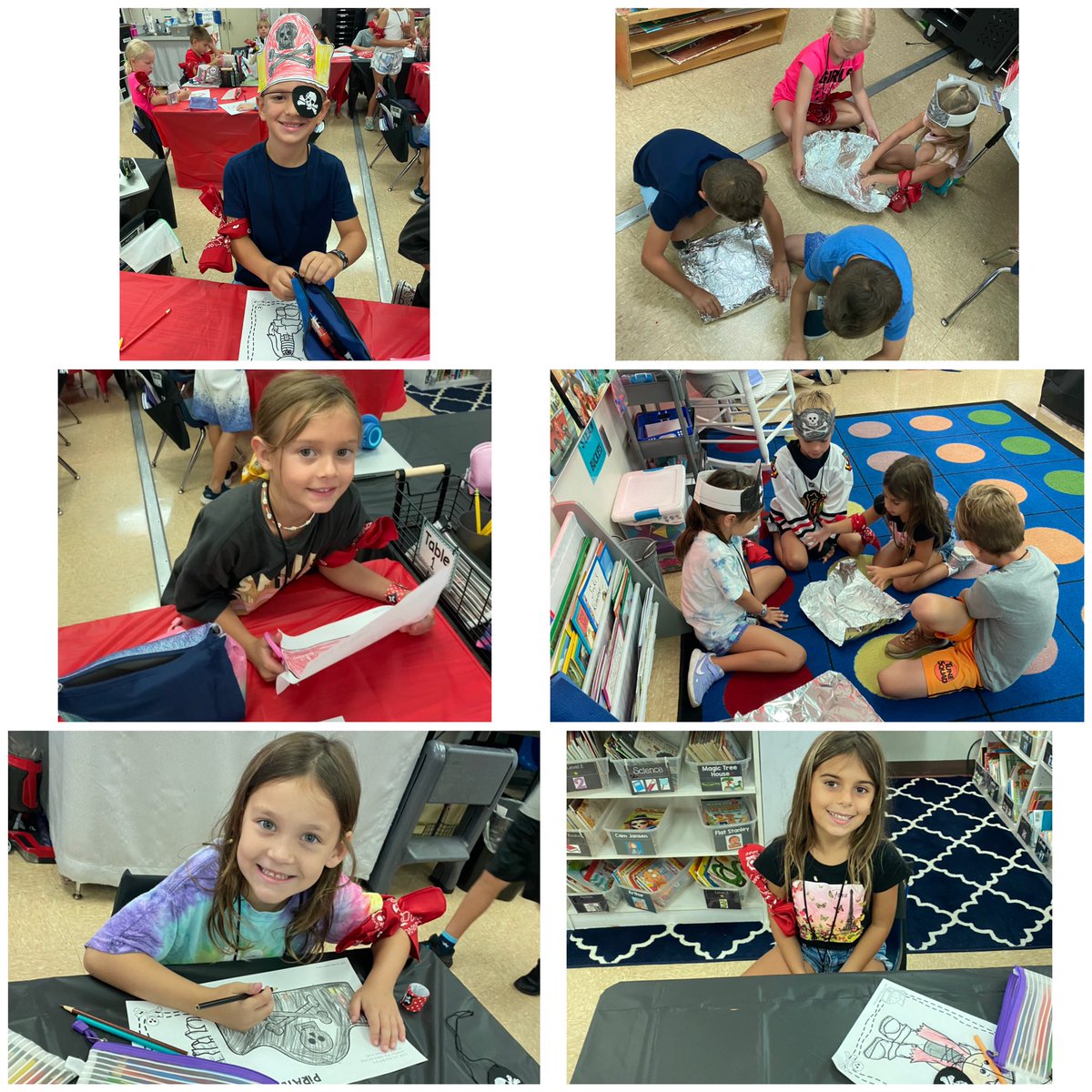 MrsBeckman1st's tweet photo. Ahoy matey!! 🏴‍☠️Our 1st theme day of the school year was pirate day and wow did we have some serious pirate fun!! 🎉 @LaurelOakElem https://t.co/aG1JSlzJw1